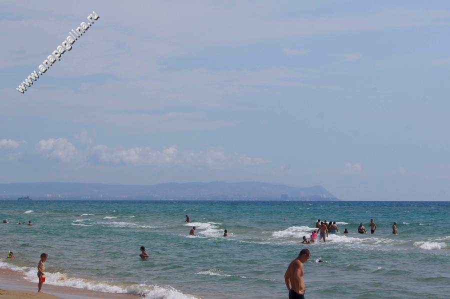 Вид на Анапу с пляжа Тартуга